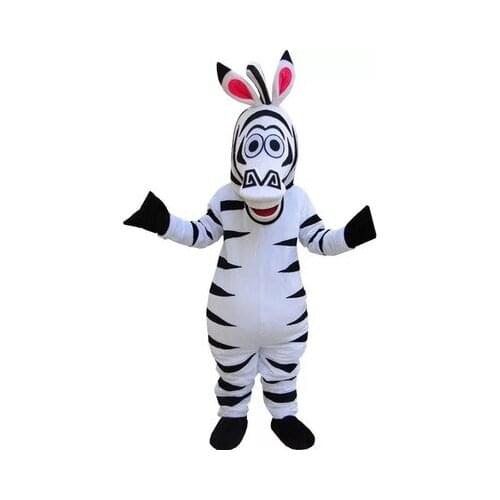 In Madagascar Zebra Mascot Costume Madagascar Marty Mascot Costumes for halloween christmas
