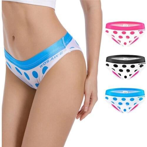 Wosawe Bicycle Riding Breathable Comfortable High Elasticity Briefs Silicone Underpants Pad Shock Absorption