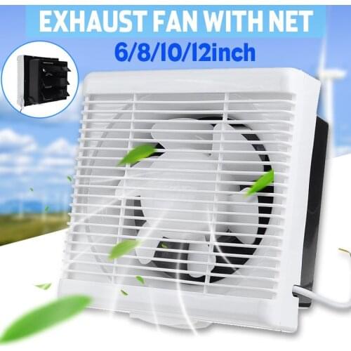 4/6/8/10/12 Inch Exhaust Fans Ventilating Strong Exhaust Extractor Fan Waterproof For Kitchen Toilet Window Ventilation Fans