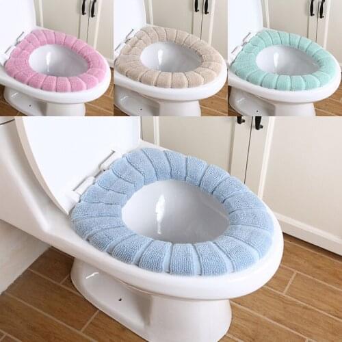 1pc Universal Toilet Seat Cover Mat Warm Soft Washable for Home Decor Closestool Mat Seat Case Toilet Lid Cover Accessories