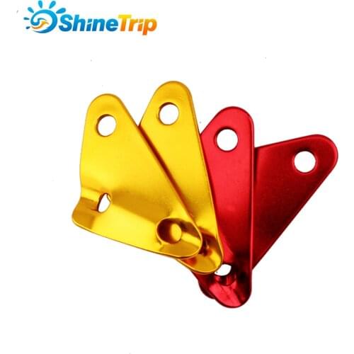 10PC Aluminum Curved Paracord Tent Wind Rope Adjustment Buckle Stopper Bobbin Winder Camping Equipment Camping Tent Accessories