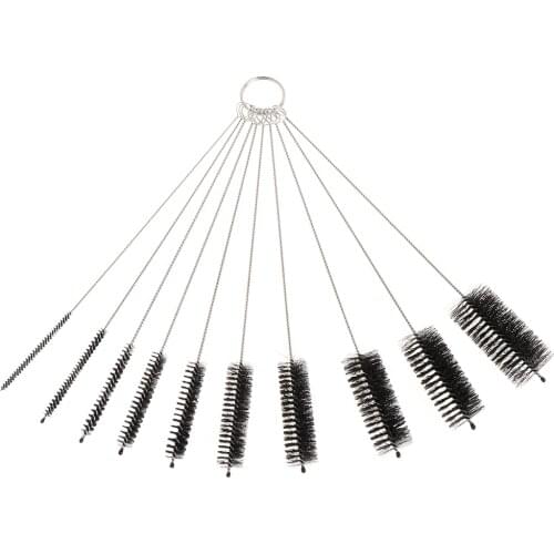 10Pcs Aquarium Brushes Set Pipe Cleaning Tool Tube Cleaner For Drinking Straw Glasses Keyboard Jewelry Bottle Jar Household Kit