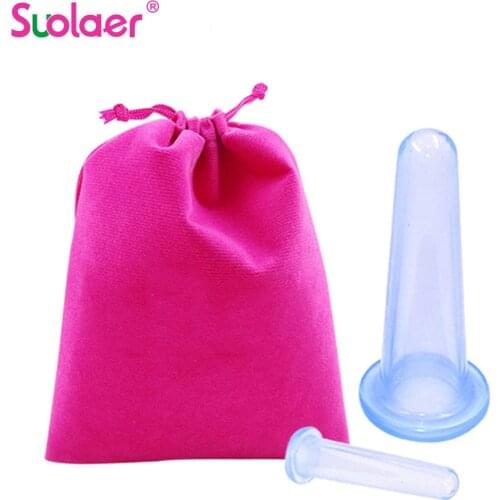 2PCS Jar Vacuum Cupping Cans for Massage Ventosa Celulitis Suction Cup Chinese Suction Cups Face Massage Cans Anti Cellulite