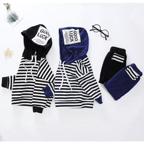 27KIDS Autumn suits Boys and Girls Hoodies Sweater Spring Kid Trousers Cotton Fabirc Children Clothes