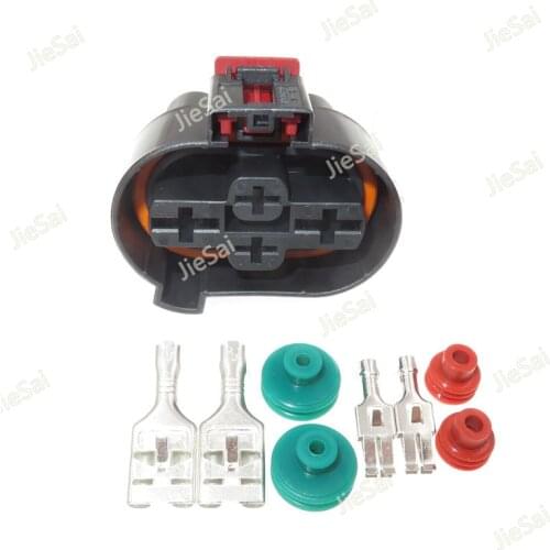 4 Pin 1K0 906 234 Automotive Car Electronic Fan Plug Female Socket For VW Polo Golf Audi