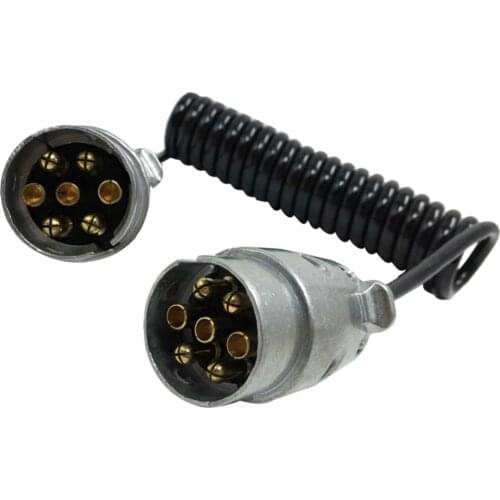 7 Pin Trailer Plug 7 Way Trailer Wiring Connector 12V Towbar Plug