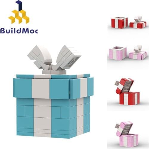 Buildmoc Creator Expert Exquisite Small Gift Box Building Blocks Brick Creative Leisure Christmas DIY Toys Girls Birthday Gift