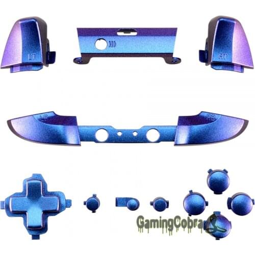 EXtremeRate Matte UV Coated Chameleon Color Repair Kits Full Set Button for Xbox One S X Gaming Controller