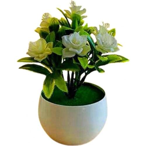 Artificial Daffodil Pattern Simulated Flower Plastic Eco-friendly Beautiful Garden Yard Fake Potted Plant Home Decoration