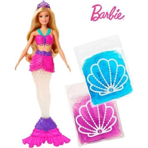 Barbie Dreamtopia Slime Tailed Mermaid GKT75 - Blonde Mermaid Barbie Doll - Mermaid With Slime Tails - Trendy Barbie Doll (with