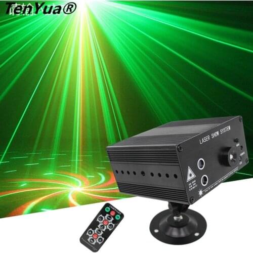 Full Color 48 Patterns Rotating RGB LED Laser Stage Lighting Projector RED Green Blue LED DJ KTV Disco Light Laser Show System