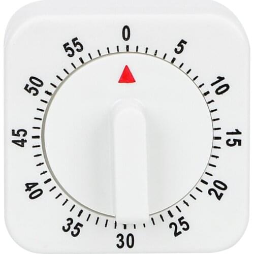 HILIFE White Square Mechanical Timer Countdown Alarm Reminder Kitchen Tools Cooking Tools 60 Minutes Kitchen Timer