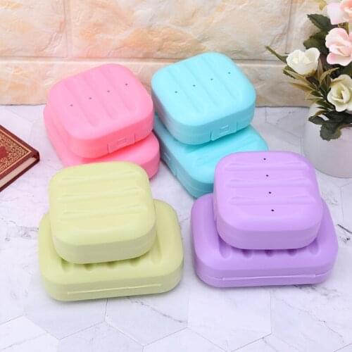 Mini Cute Soap Box Bathroom Dish Plate Case Travel Home Shower Holder Container