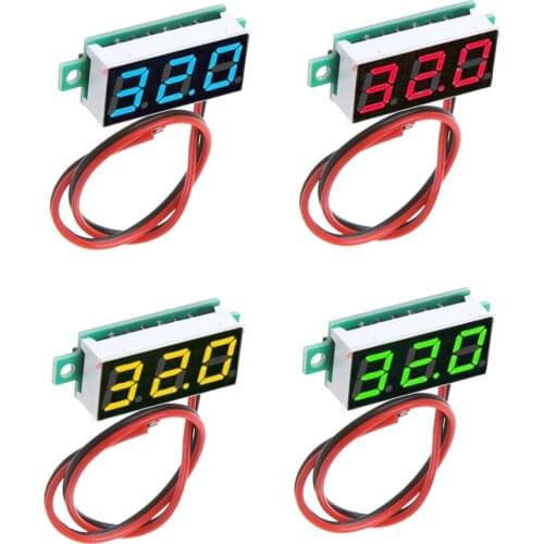0.28 Inch DC 2.5V-30V 2 Wires Mini Digital Voltmeter Voltage Tester Meter LED Screen Electronic Parts Whosale & Dropship