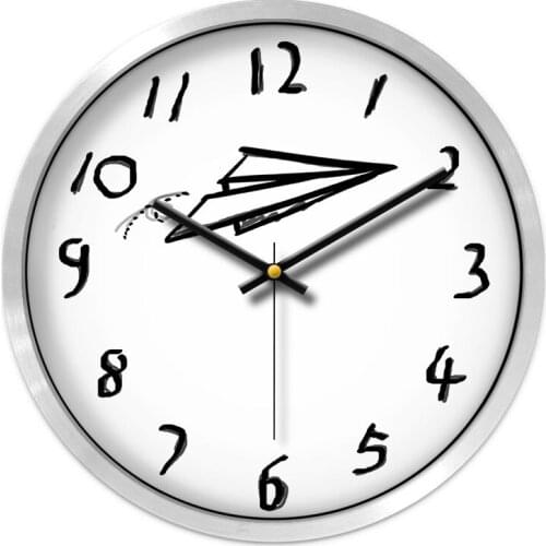 Minimalist Cartoon Wall Clock Silent Nordic Cute Wall Clocks Kids Room Reloj Pared Infantil Home Decor Children Watches AB50WC