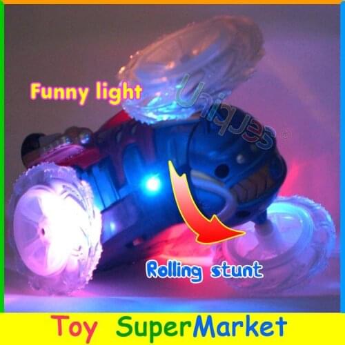 Free Ship RC Monster Truck Remote Control Toy Stunt Car Electric Dance Dump Car Drift Model Rolling Rotating Wheel Vehicle Motor