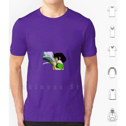 Chihiro And Haku T Shirt Men cotton Cotton S - 6xl Spirited Away No Face Hayao Miyazaki Chihiro Haku Yubaba Spirited Away