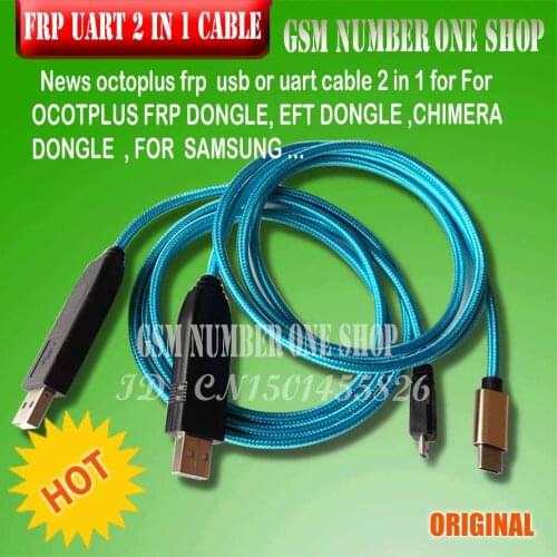 2021 Newest Octoplus FRP USB UART 2 in 1 Cable( micro+type c ) EFT UART cable For FRP Dongle, EFT Dongle for samsung