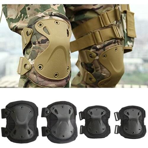 New Outdoor Hunting Sports Knee Elbow Pad Army Airsoft Safety paintball protection Protective Cover Elbow Knee Pad Set