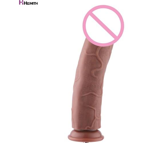 HISMITH Huge Dildo with KilcLok System for Sex Machine Large size Realistic penis sucking base silicone Dildo