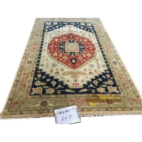 Original single export Turkish handmade carpets OUSHAK Ozarks pure wool carpet XM1 6x9gc47zieyg28