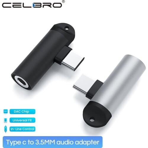 90 Degree USB C Adapter 3.1 Type C To 3.5mm Adaptor OTG 3.5 Mm Jack Audio For Samsung S21 Plus S20 Xiaomi 11 Earphone Connector