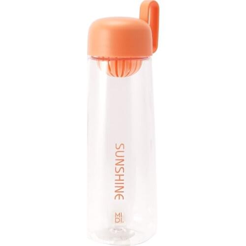 Plastic Portable Water Bottle for Drinking 500ml Buckle Outdoor Sport Camping Coffee Milk Water Bottle with Tea Infuser