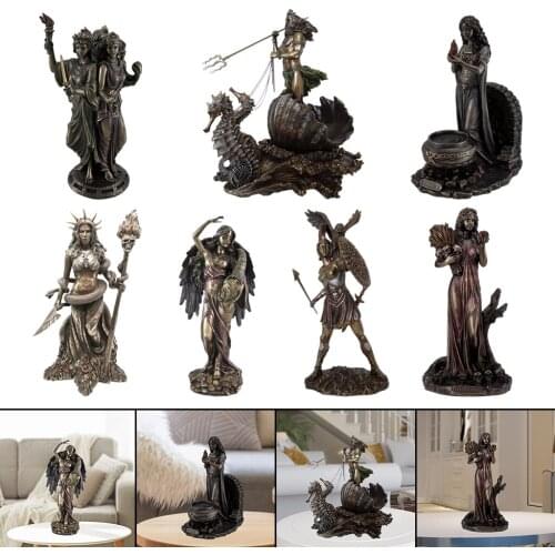 Resin Greek Goddess Statue Figurine Danu Goddess Statue Figurine Sculpture for Home Office Decoration