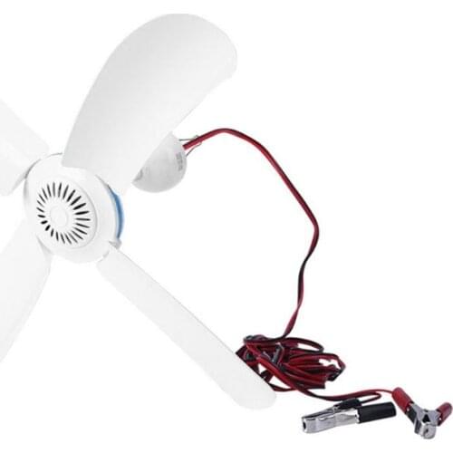 12V Battery Powered Ceiling Canopy Fan 16”/31.5” Hanging Camping Tent Hanger Fan for Outdoor Barbecue Home Dormitory Picnic