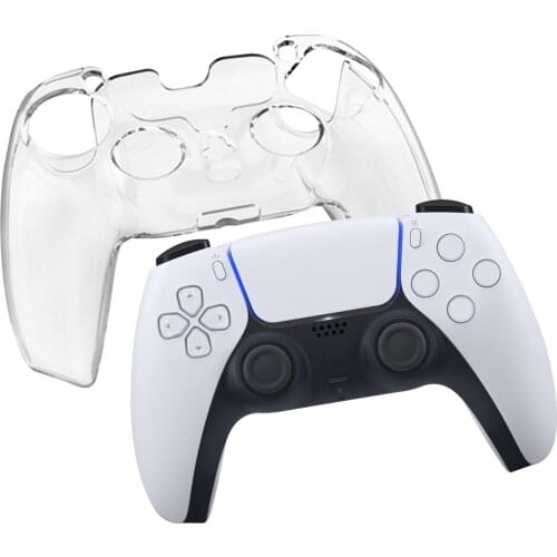 Transparent Case Compatible for PS5 Controller PC Protective Housing Shell Case Cover