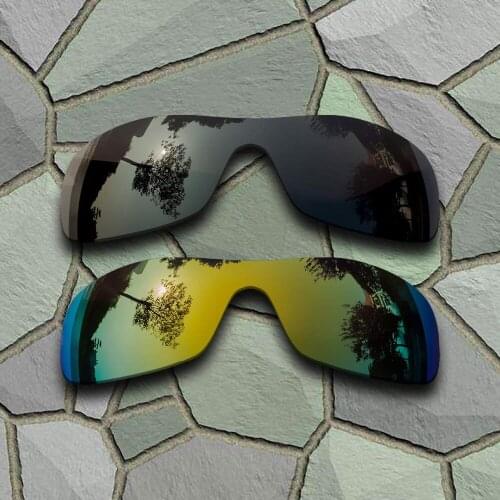 Grey Black&Yellow Golden Sunglasses Polarized Replacement Lenses for Oakley Antix