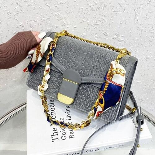 Fashion Shoulder Crossbody Bag Women Square Hand Bag Snake Skin Leather Shoulder Bag Luxury Women Bags Designer 2020 Trend New