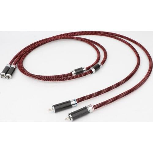 Yter Hi-end RCA to RCA extension cord cable Hifi audio 5N OFC RCA Audio interconnect cable with Rhodium plate RCA connector plug