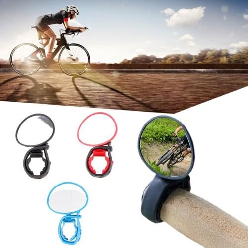 Bicycle Accessories Bike Rearview Mirrors Handlebar Cycling Rear View Adjustable Bike Silicone Handle Rearview Mirror 70*50mm