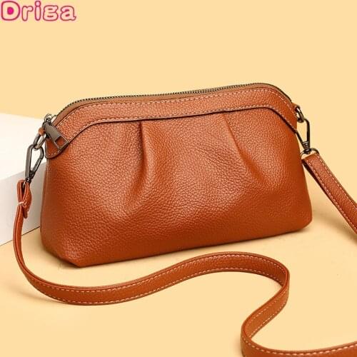 Driga High Quality Leather Crossbody Bags 2021 New Luxury Handbags Women Designer Shoulder Bags Ladies Solid Color Tote Bags