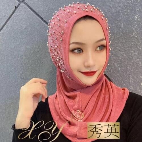 Rivet Simple Arabian Muslim Casual Hijab Wear Apparels