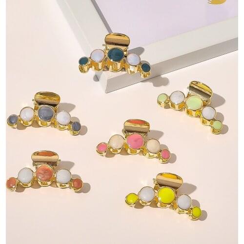 New Fashion Geometric Alloy Pearl Clip Hairpin Hair Side Clip All-match Hair Clip for Women Girls Hair Accessories Headwear