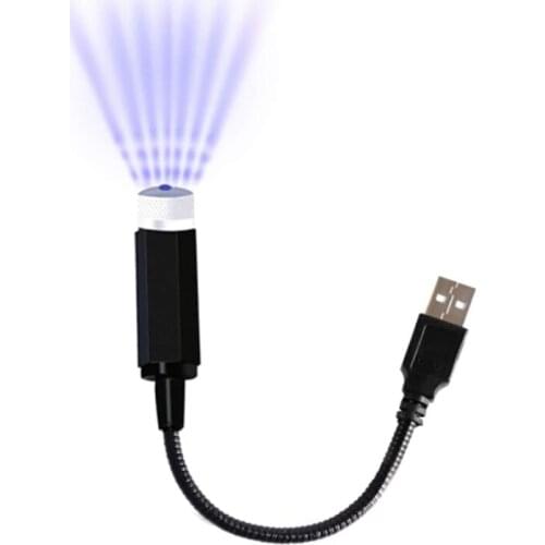 USB Car Roof Star Projector Light LED Interior Lamp, Romantic Decoration Star Lights Night Atmosphere Light