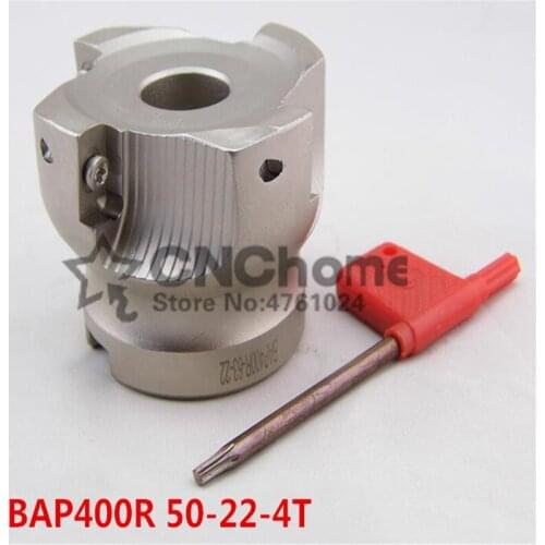 1pcs BAP400R 50-22-4T Face Mill Shoulder Cutter For Milling Machine,BAP400R Milling Cutter for APMT/APKT1604 blades