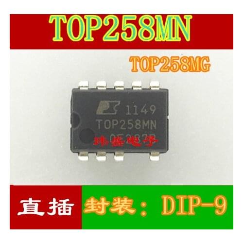 10pcs TOP258MN = TOP258MG DIP-9