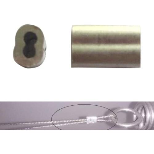 1000PCS Electric Fence Accessories Tension Aluminum Collet Wiring Harness Aluminium Alloy Clamps Can Replace Wire Connector