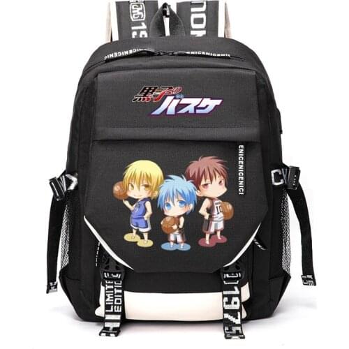 Anime Cartoon Cosplay Kurokos Basketball Kuroko Tetsuya Kagami Taiga Outdoor Travel Rucksack Casual Schoolbag Student Backpacks