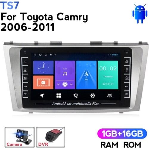 IPS Android Car Radio Multimedia Video Player Navigation GPS No 2 Din DVD for Toyota Camry 2006 2007 2008 2009 2010 2011 WIFI BT