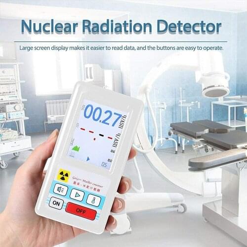BR-6 Nuclear Radiation Detector With Display Screen X-Ray Beta Gamma Detector Geiger Counter Radioactivity Detector