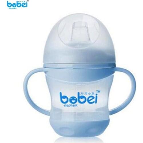 Bobei Elephant Baby Feeding Bottle Kids Water Milk Bottles Soft Mouth Duckbill Sippy Infant Training Baby feeding Bottles Cups