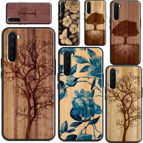 Tree Flower Bamboo Wood Case For OPPO Realme X2 Pro C3 XT 6 X7 X50 Reno4 Pro A9 2020 For OnePlus 8 Pro 7 7T Nord