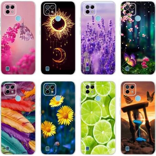 For Realme C21 Case 6.5'' Soft Silicone TPU Fundas Cover For Oppo Realme C21 2021 C 21 Phone Cases RealmeC21 Cute Fashion Bumper