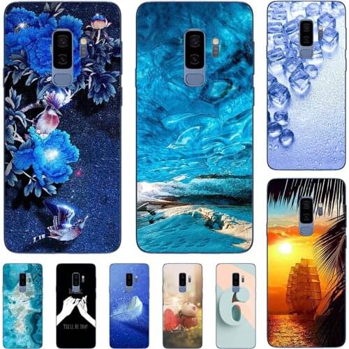 For Samsung Galaxy S9 Plus S9Plus S9+ S965 S965F S 9 G960F Cover Fashion Cool Cartoon Flower Capa Soft Silicone TPU Case