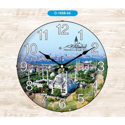 Galaxy D-1958-04 Mica glass wall clock Sultan Ahmet Camber Gift,love,family,friendship,celebration,fun,Joke, Cute ,Ships from Tu
