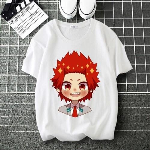 My Hero Academia Todoroki Shoto Pattern Printed Cool T-Shirt Round Neck Short Sleeve Modal Unisex Tshirt
